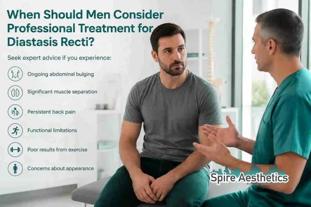 When Should Men Consider Professional Treatment for Diastasis Recti Wellingborough?